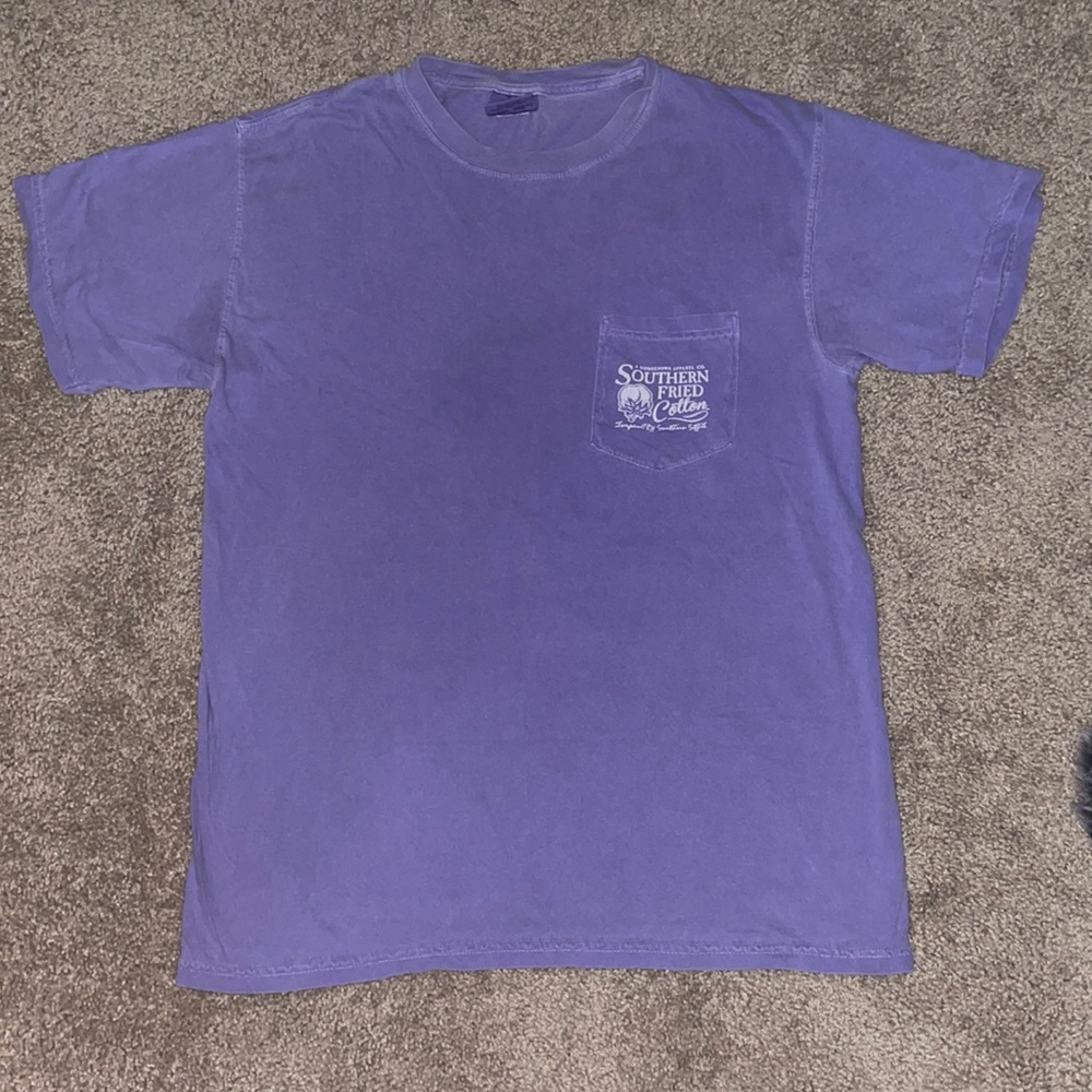purple t-shirt